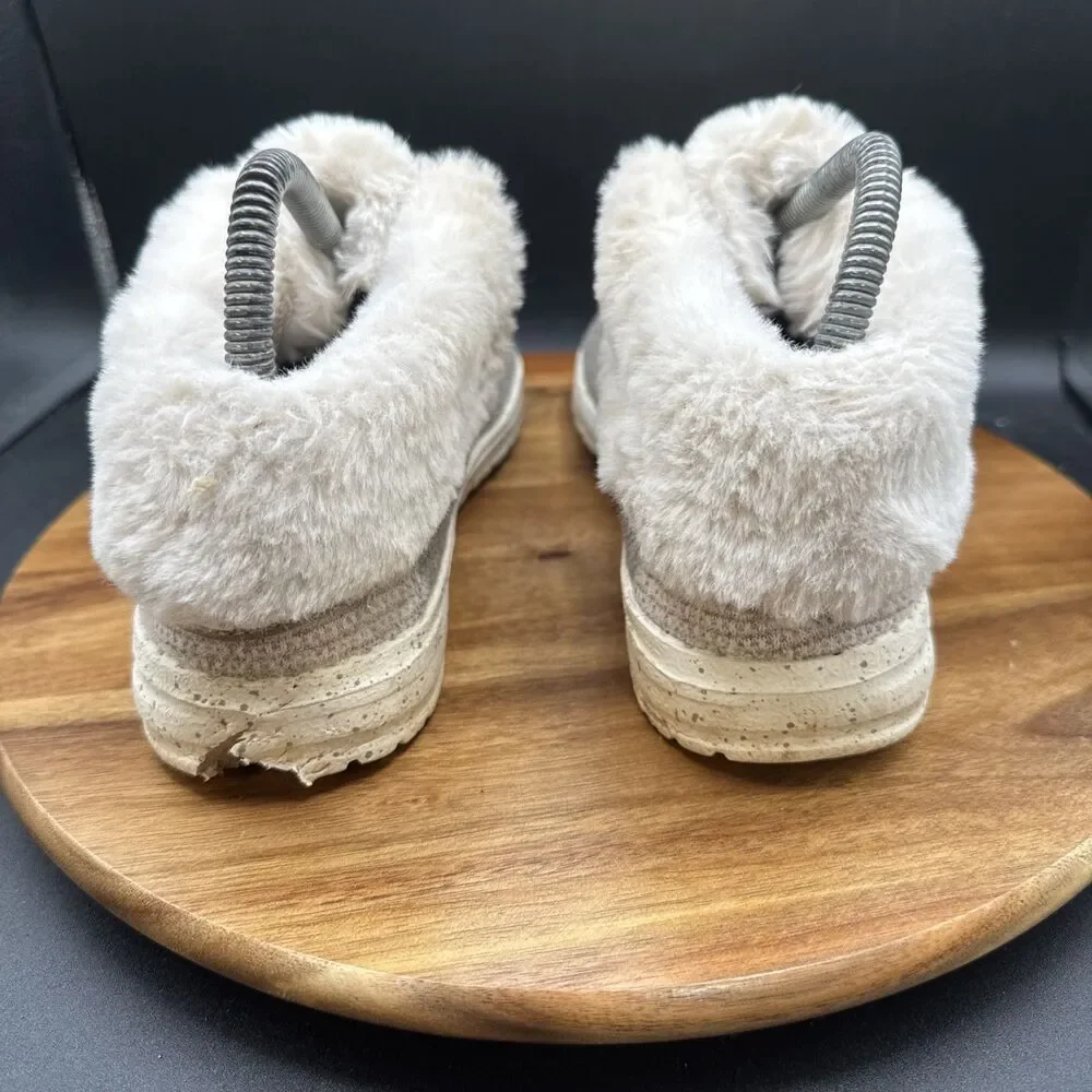 Hey Dude Britt Nut Womens Size 6 Shoes Faux Fur Ankle Winter Bootie Loafers